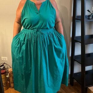 Lane Bryant Teal Midi Dress
